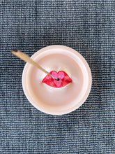 Load image into Gallery viewer, Sweetheart Kiss Me Concrete Incense Burner/Jewelry Tray
