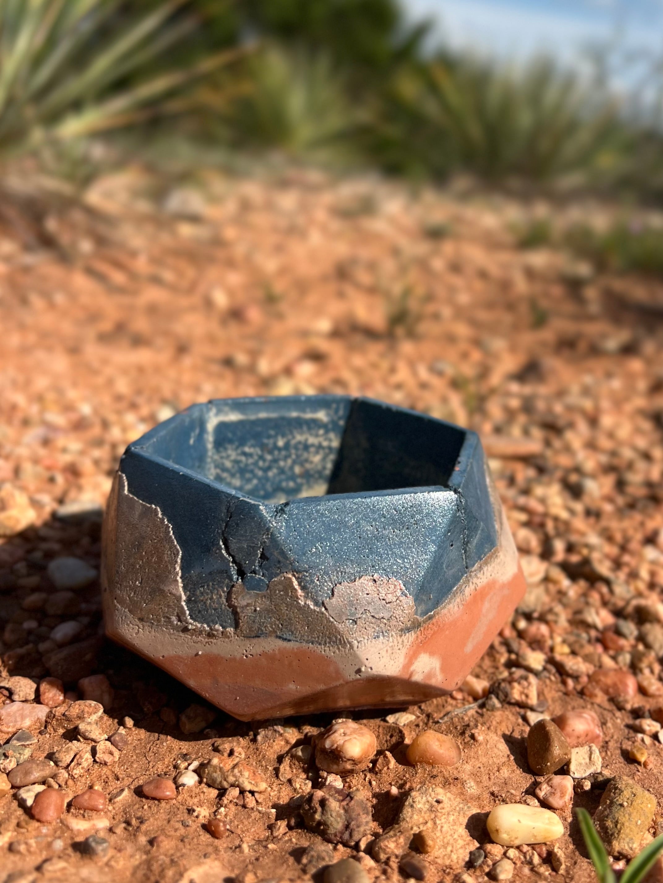 3”x2” Hexagon Concrete Planter