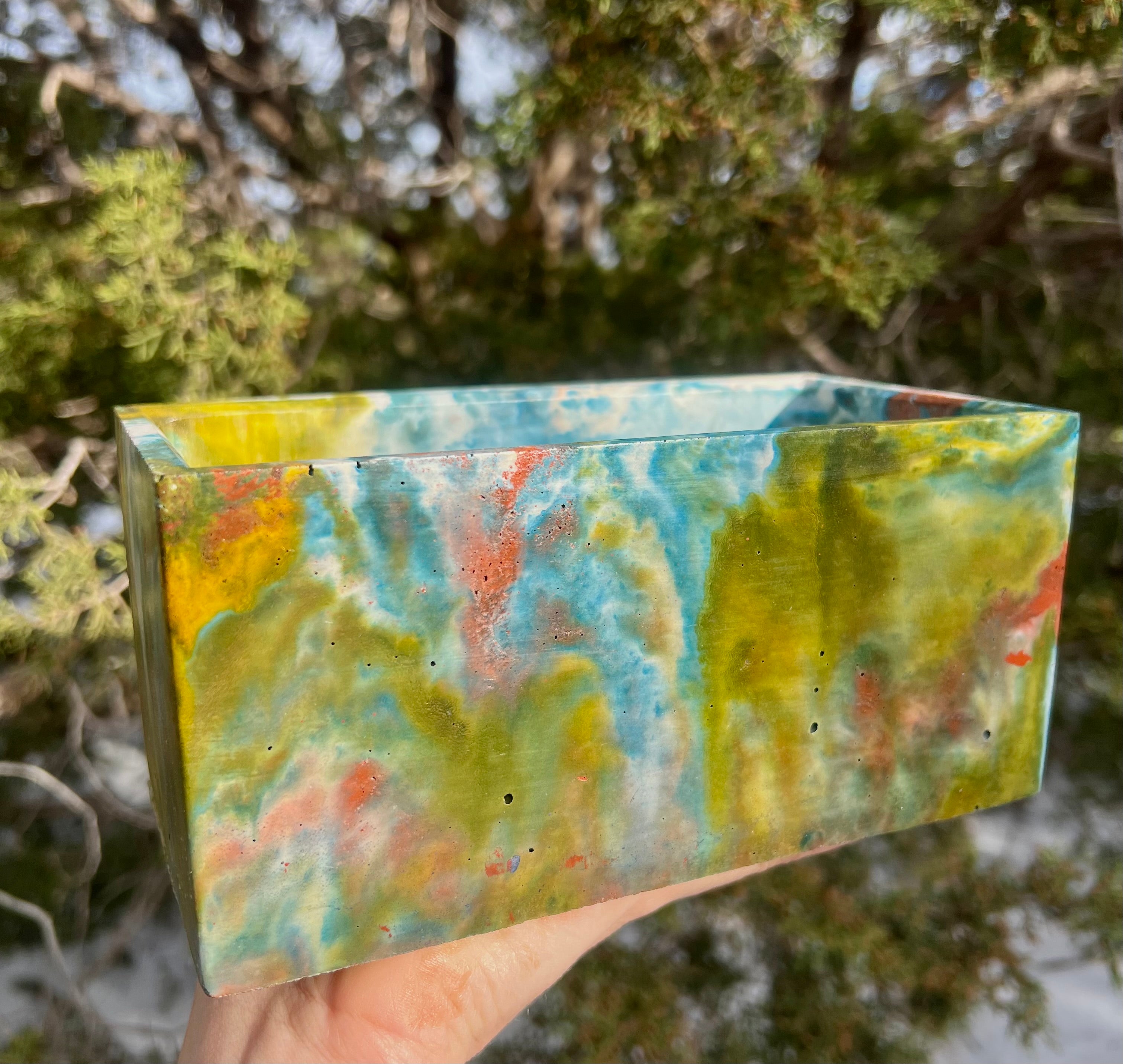 Concrete Rectangle Planter