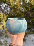 3.5” Teal Fire Concrete Planters