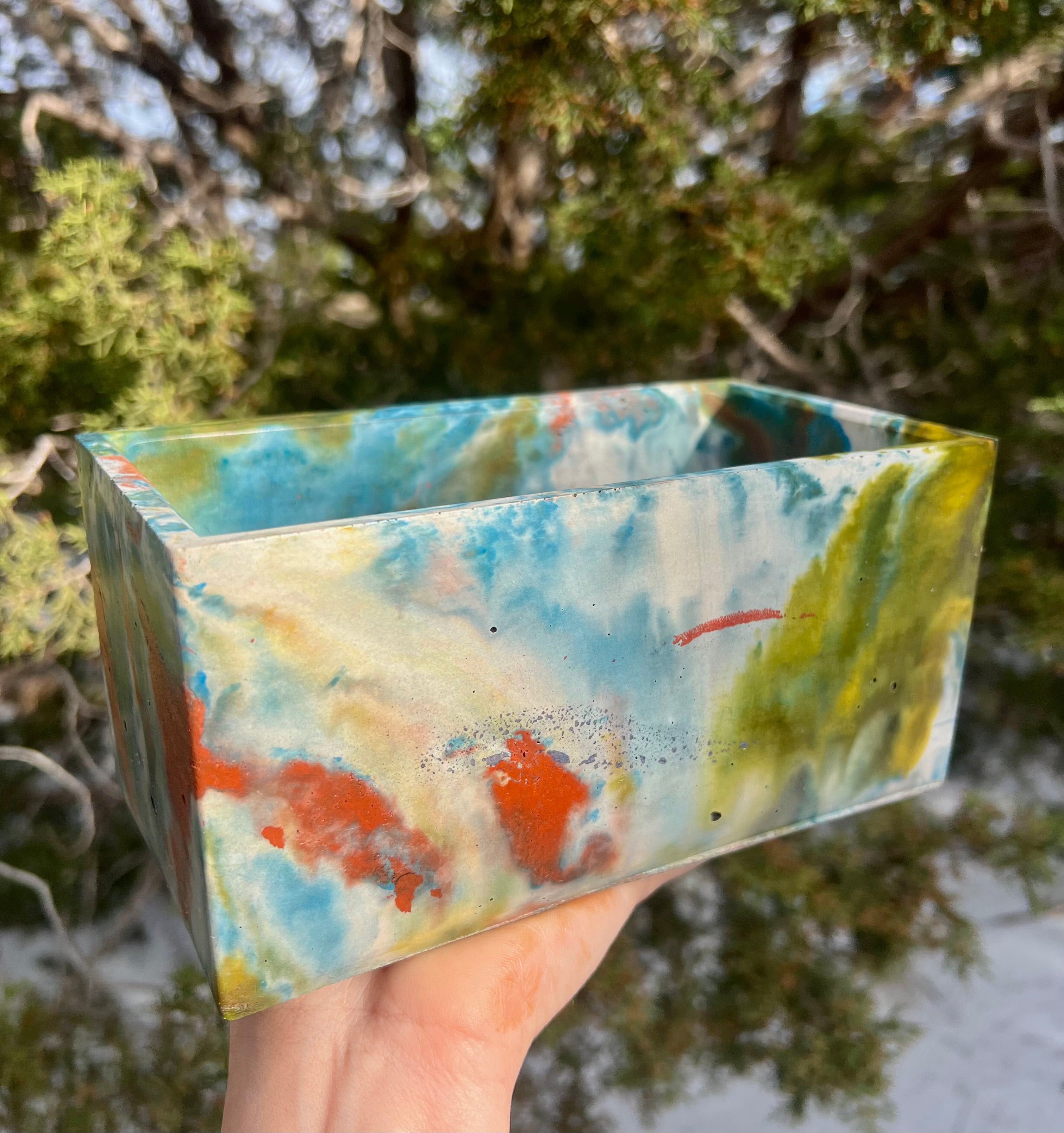 Concrete Rectangle Planter