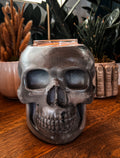 charcoal concrete skull