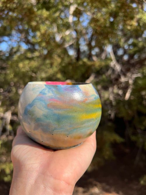 3” Rainbow Blast Concrete Planters