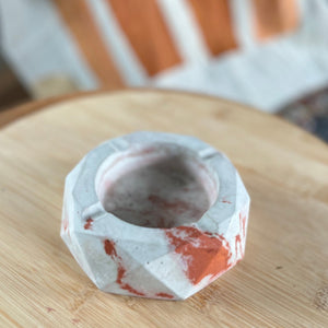 Marbled Concrete Ashtray | Wholesale