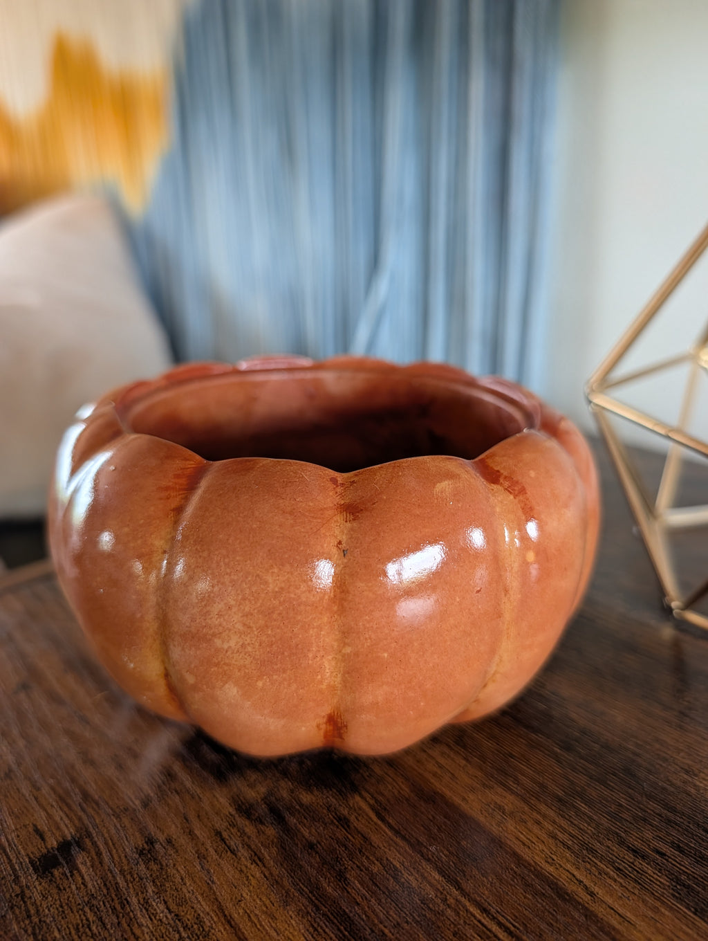 3"x5" Pumpkin Concrete Planter