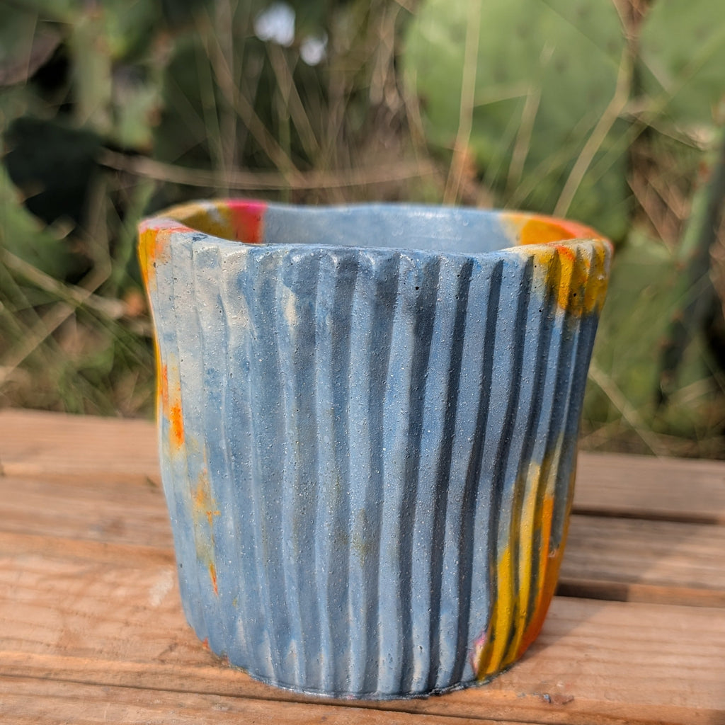 4” Nebula Turtleneck Concrete Pot