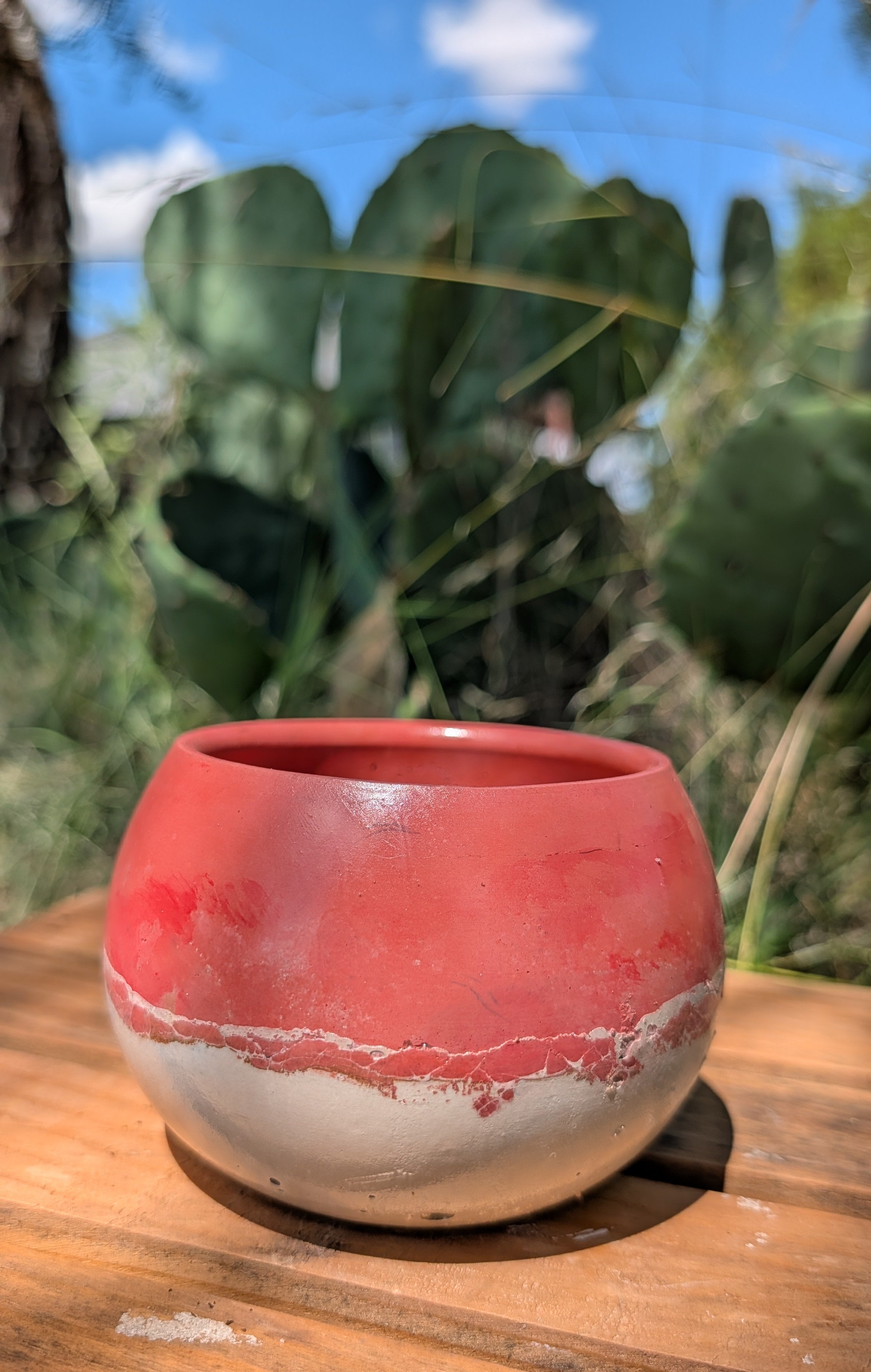 3.25” Terra Landing Concrete Globe Planter