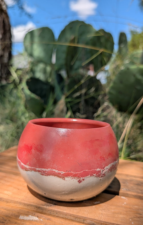 3.25” Terra Landing Concrete Globe Planter