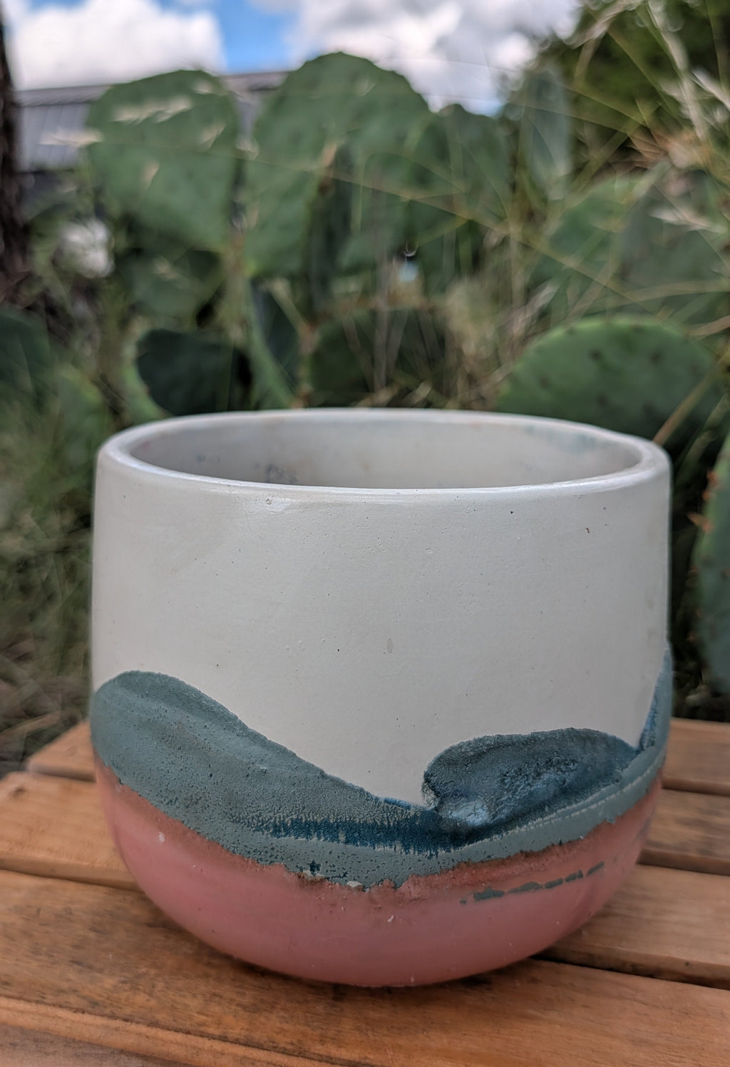 6” Terra Landing Round Concrete Planter