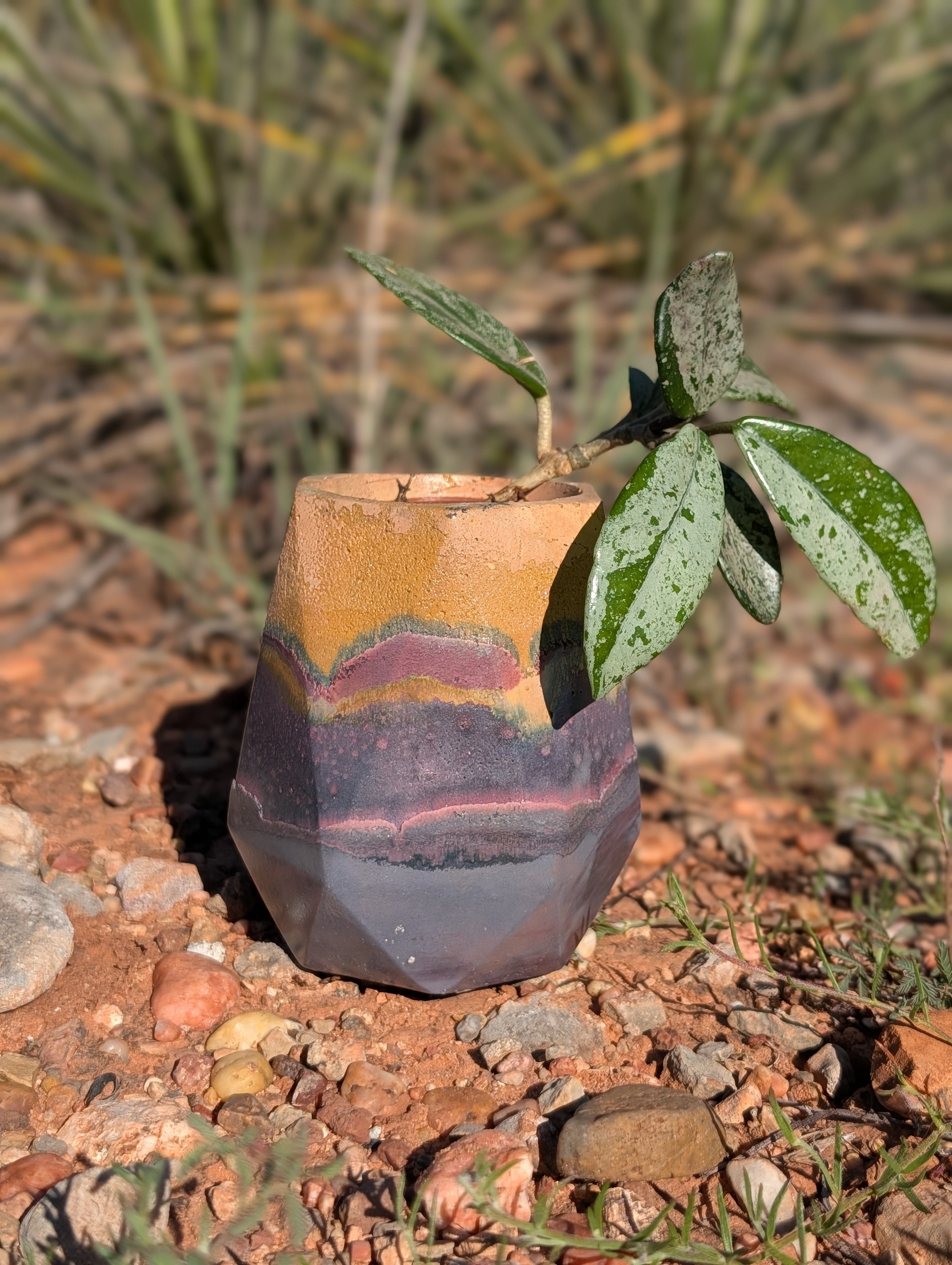 3" Purple Sands Concrete Vase