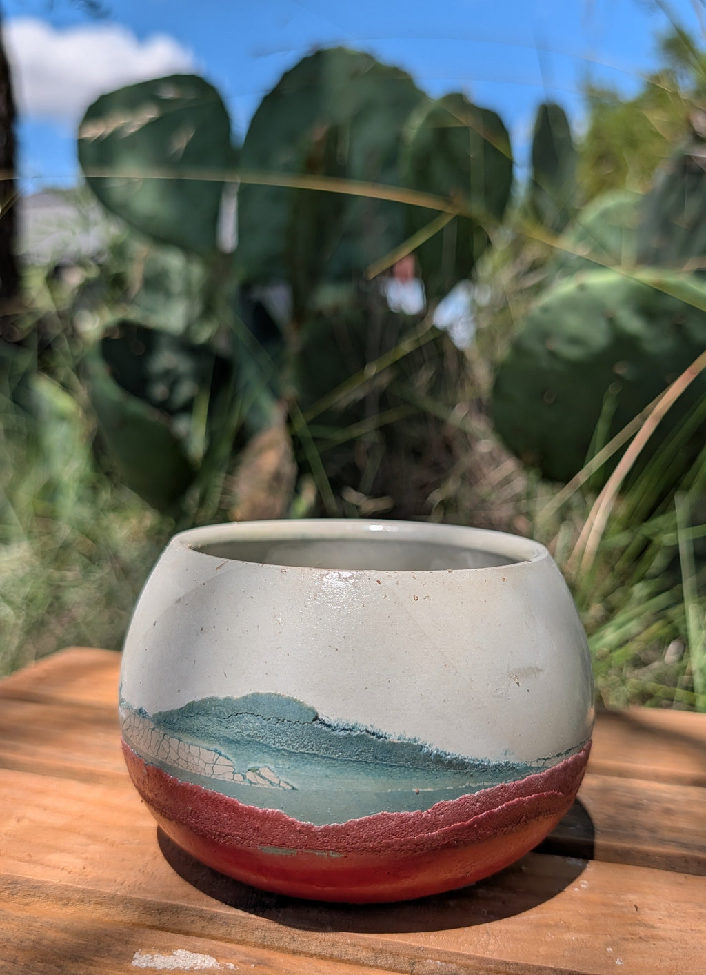 3.25” Terra Landing Concrete Globe Planter