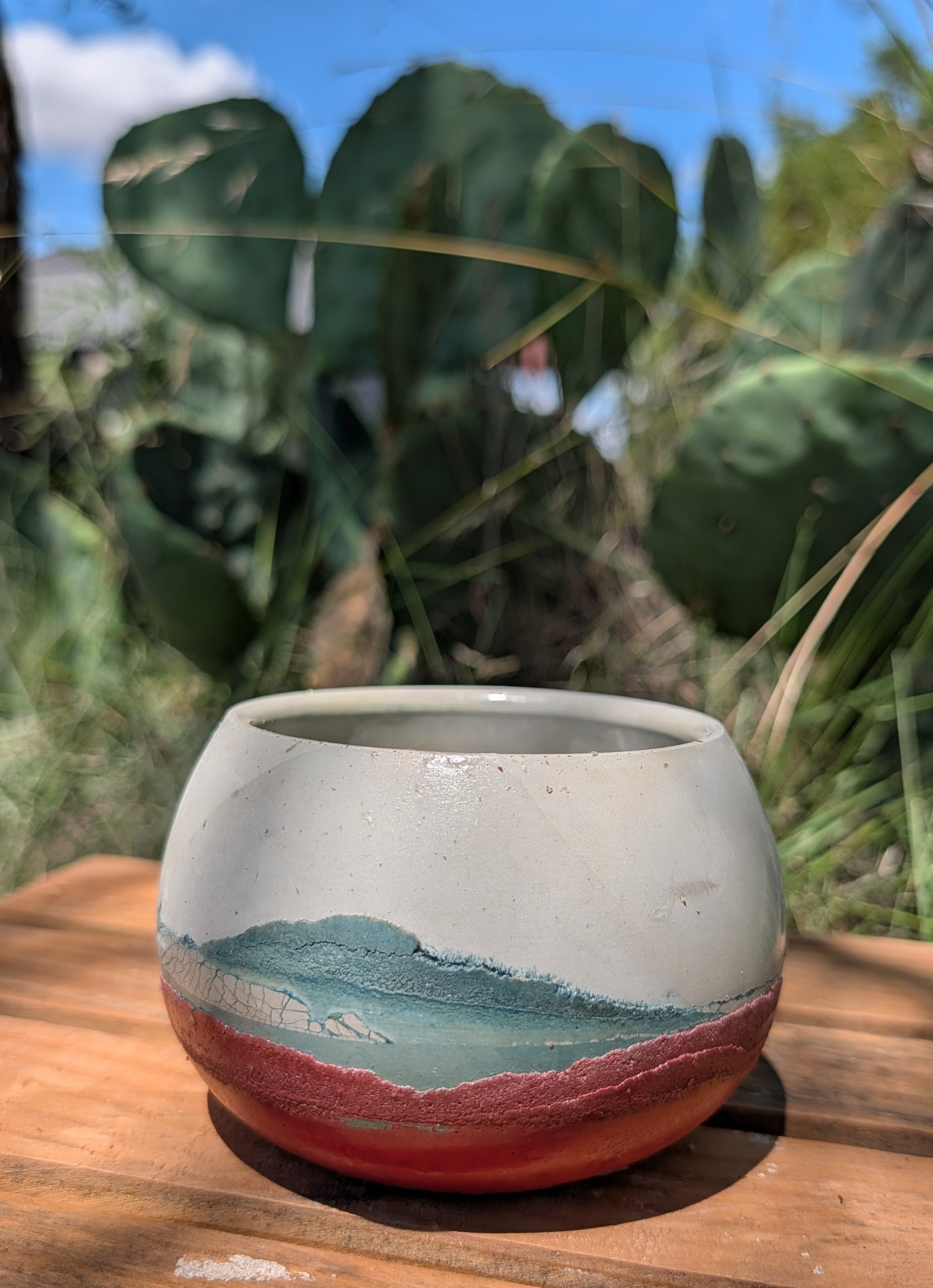 3.25” Terra Landing Concrete Globe Planter
