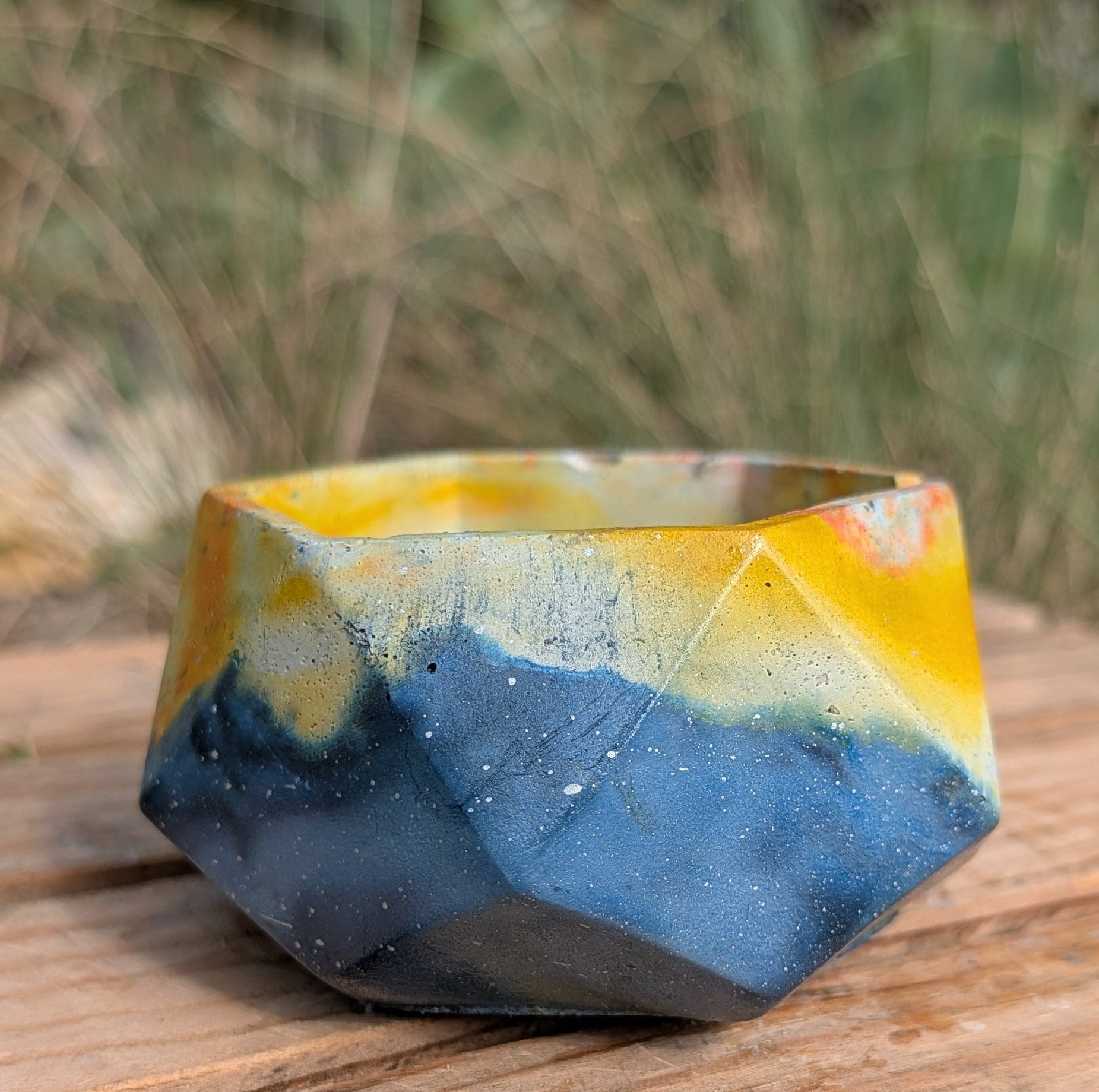 3”x2” Nebula Hexagon Concrete Planter
