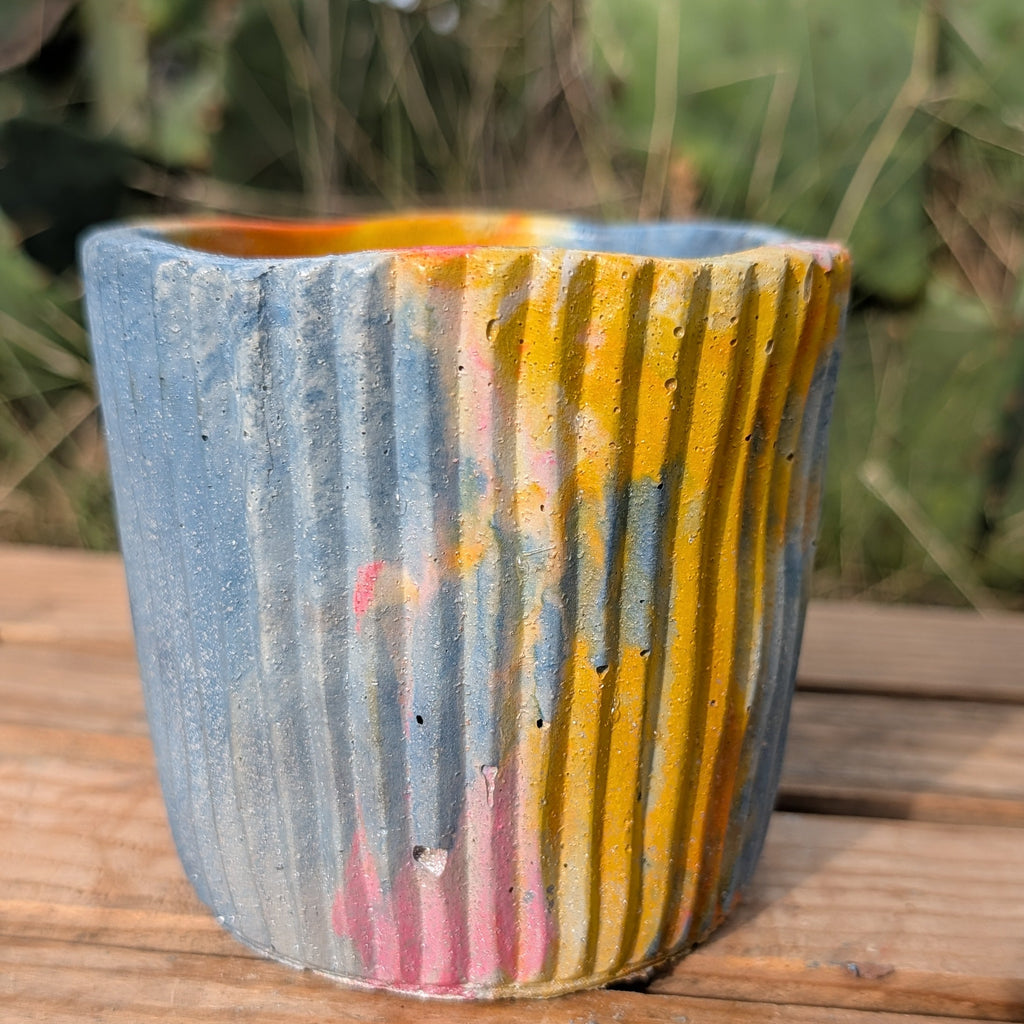 4” Nebula Turtleneck Concrete Pot