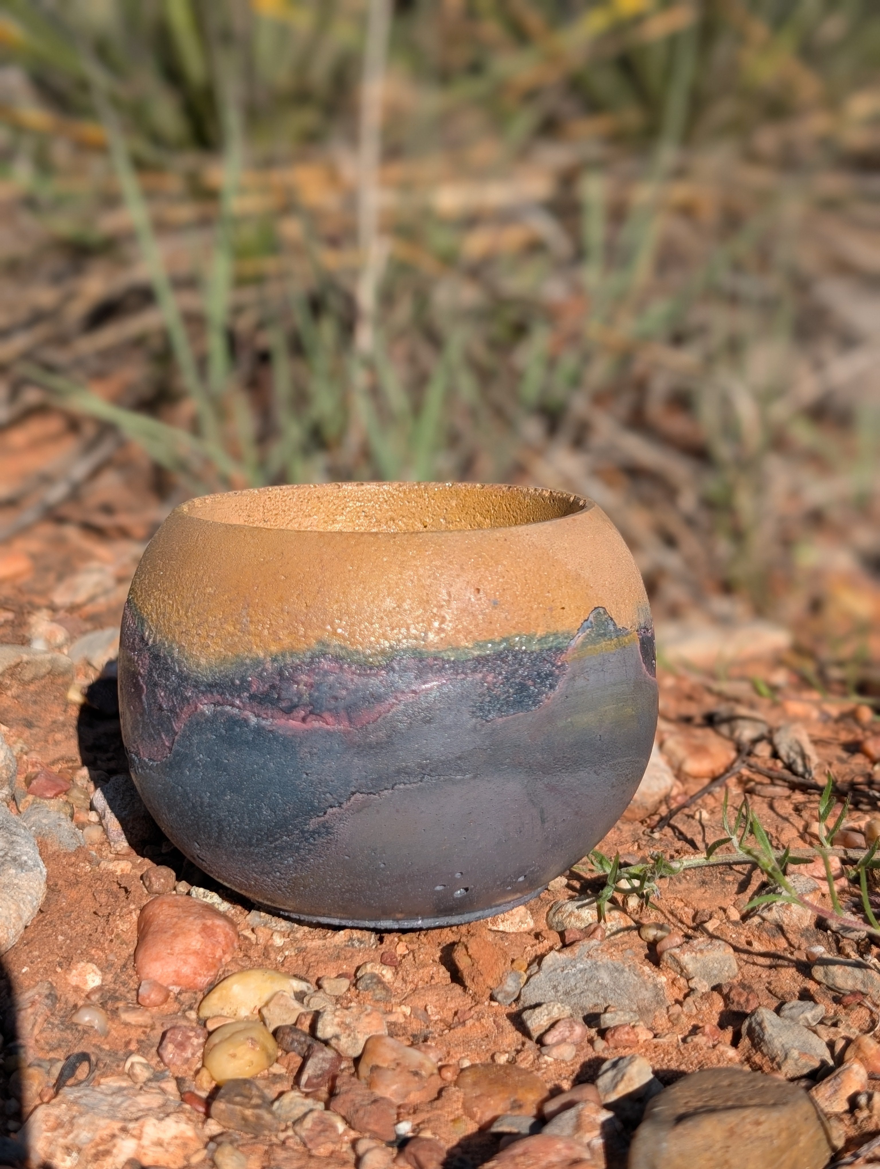 3” Purple Sands Concrete Globe Planter