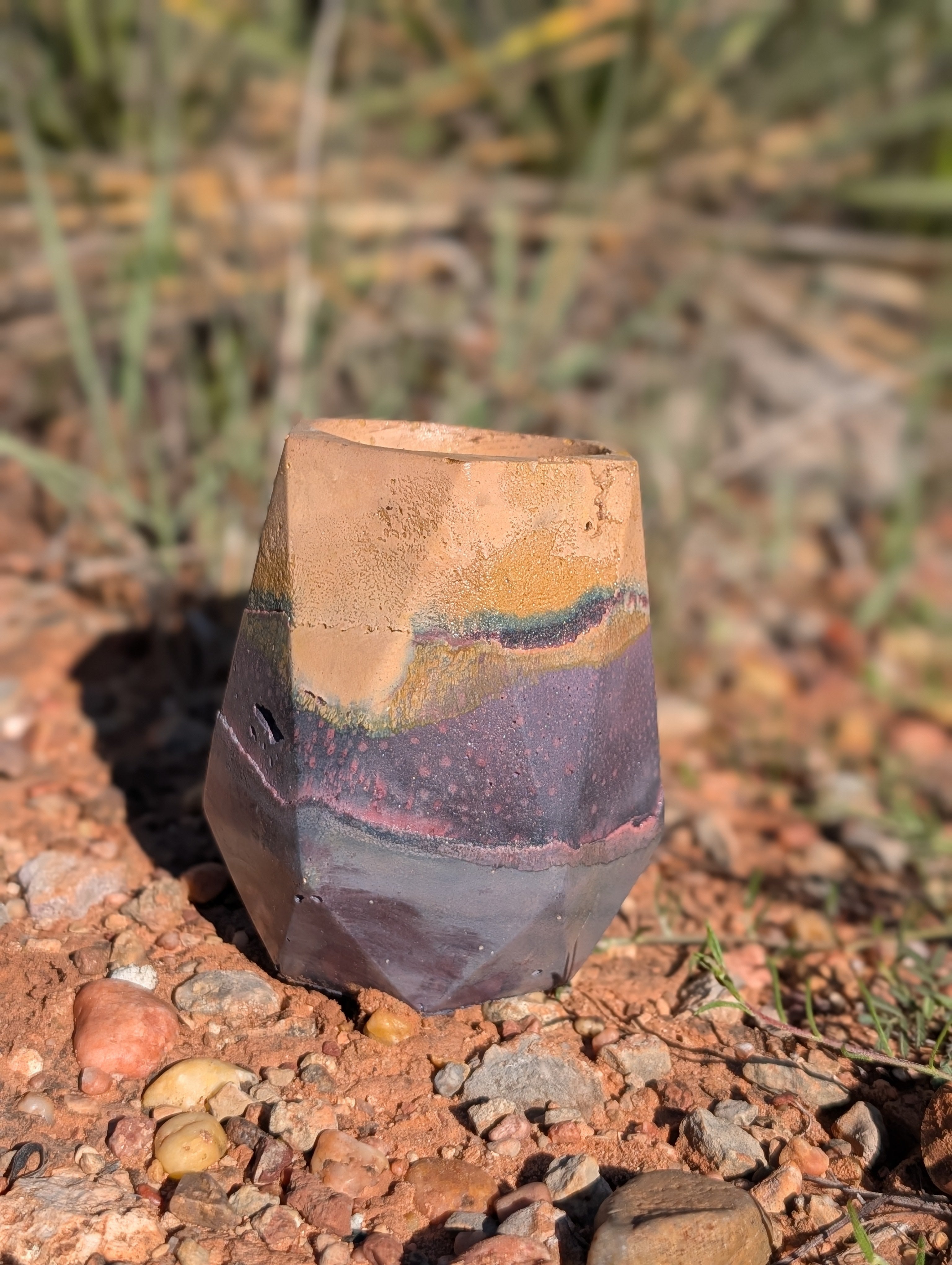 3" Purple Sands Concrete Vase