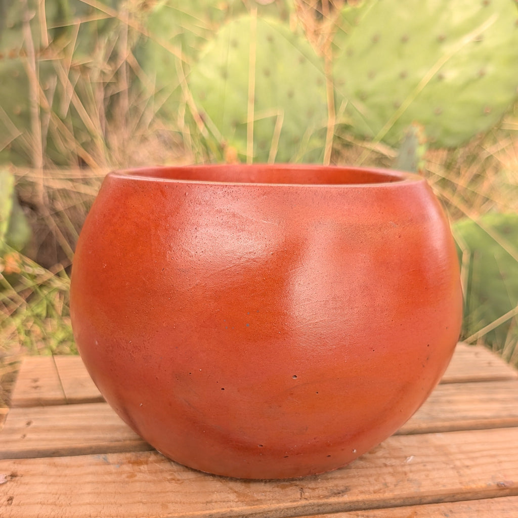5.5” Mars Concrete Globe Pot