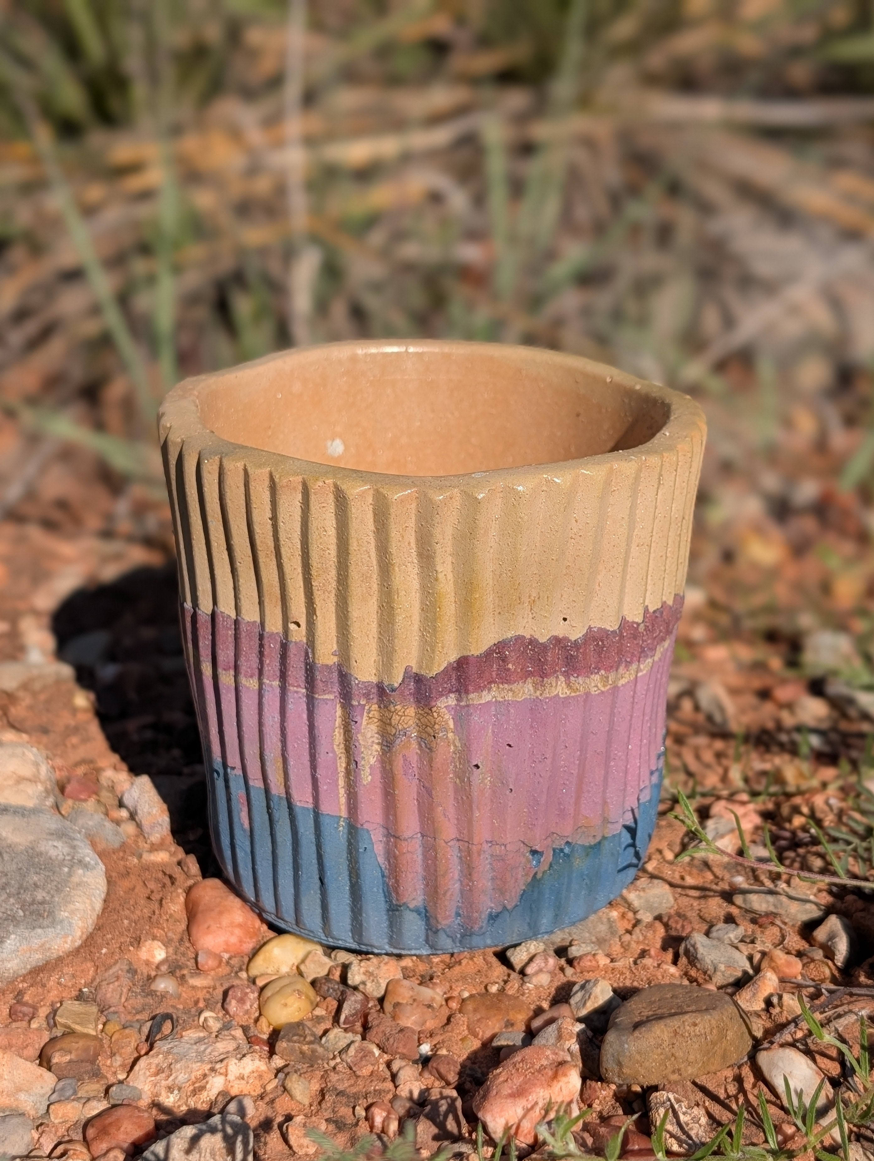 4” Purple Sands Turtleneck Concrete Planter