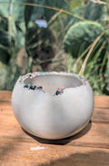 3.25” Concrete Bits Globe Planter