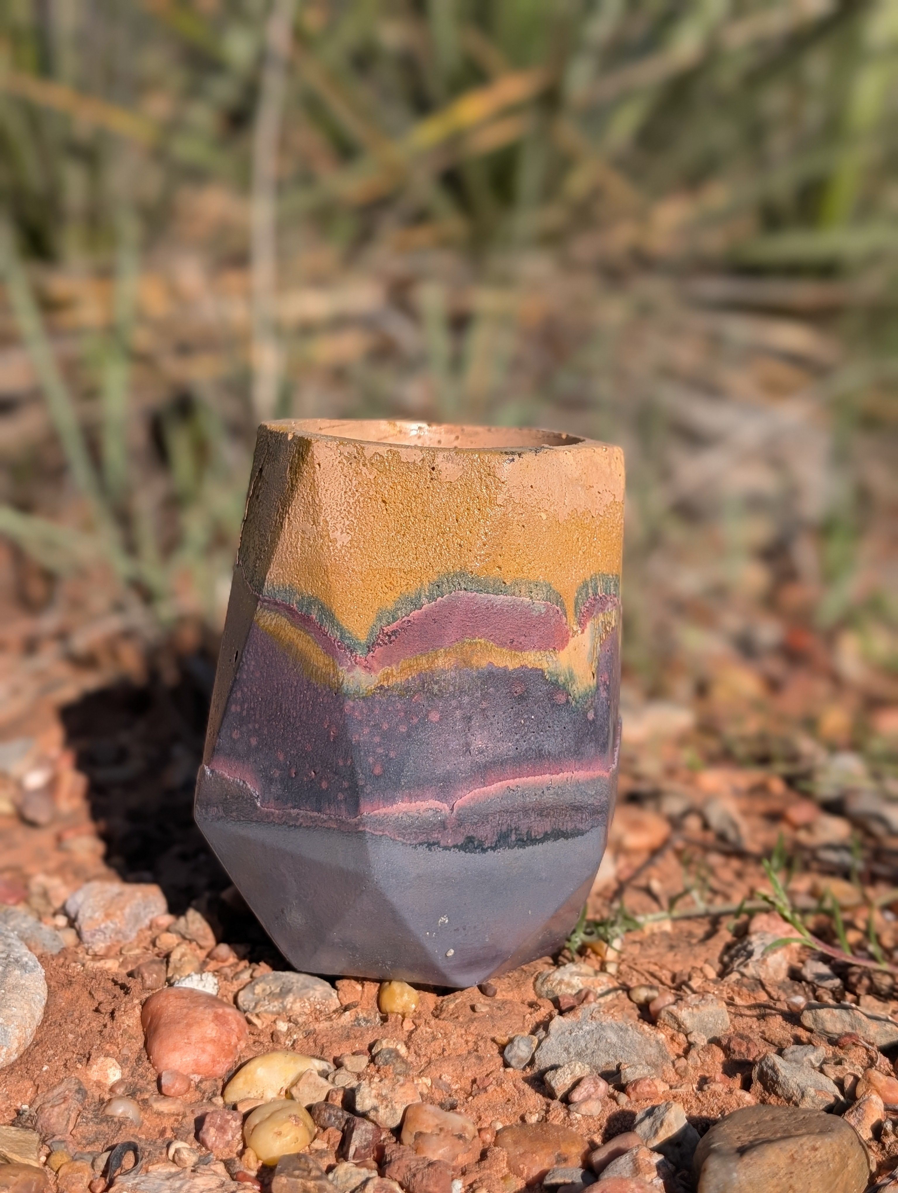 3" Purple Sands Concrete Vase