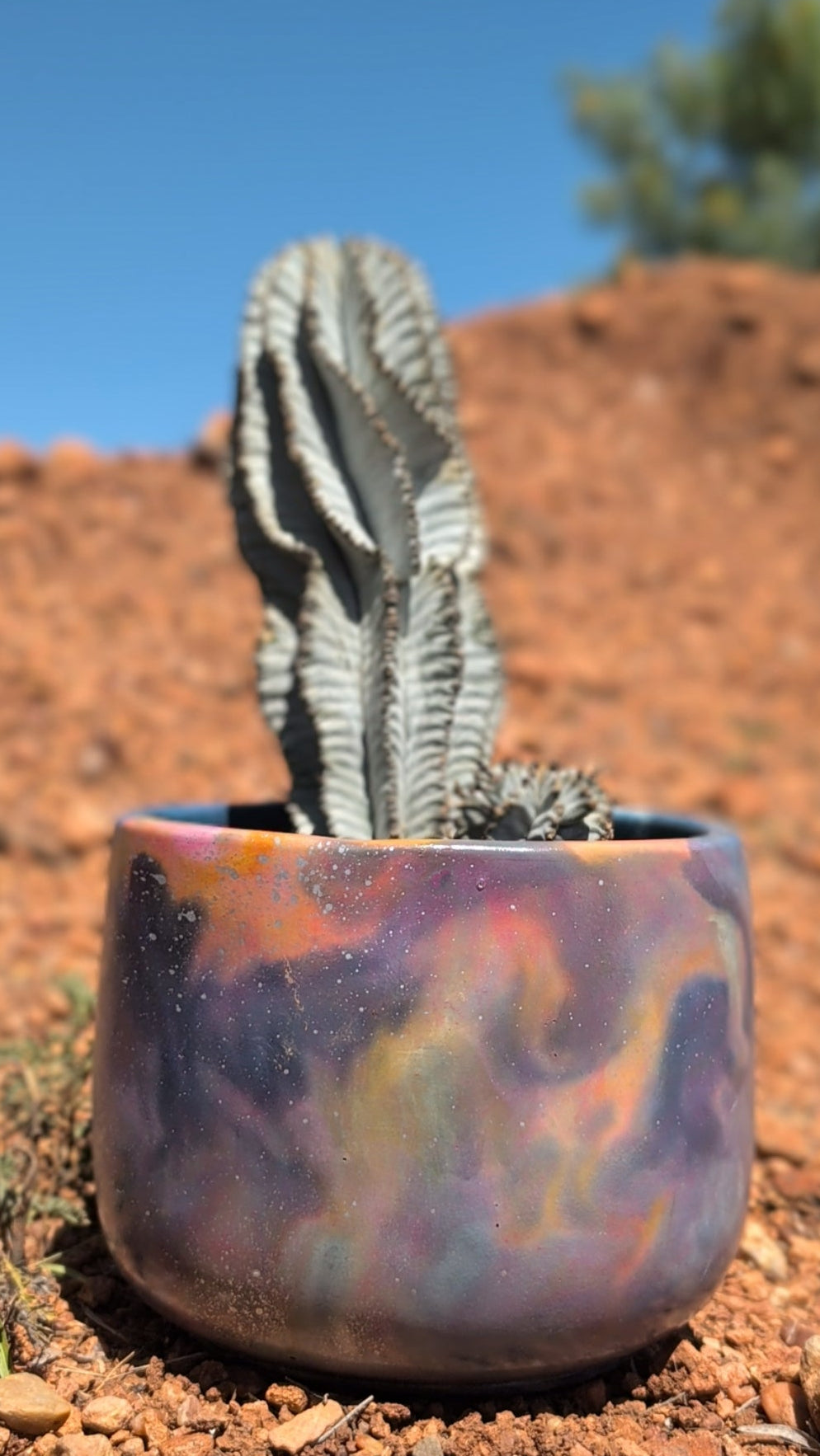 6” Nebula Round Concrete Pot