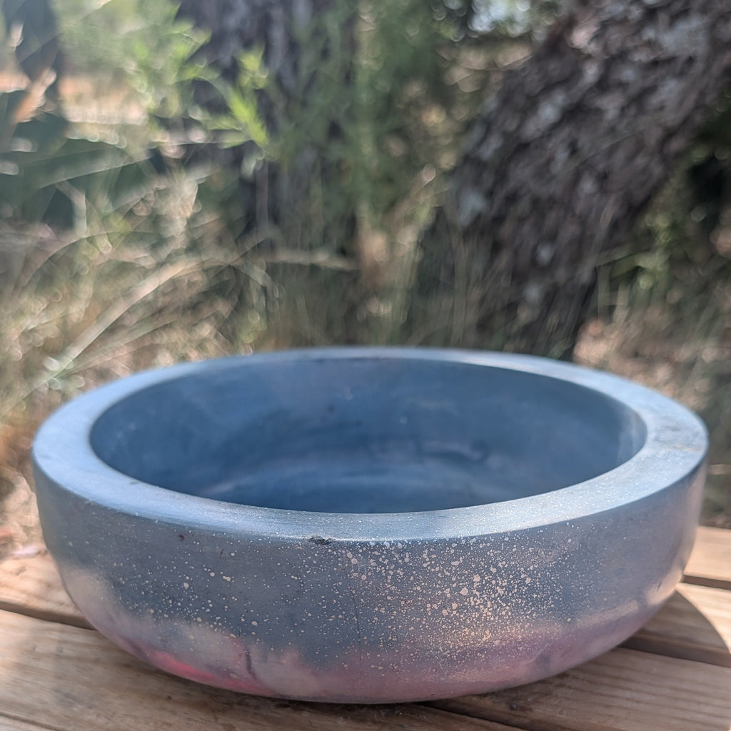 9” Galaxy Concrete Bowl