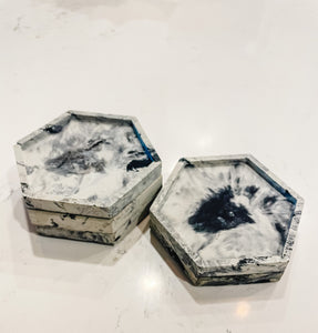 Marbled Concrete Coasters