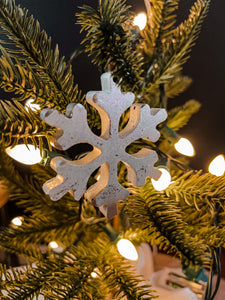 Snowflake Concrete Ornament