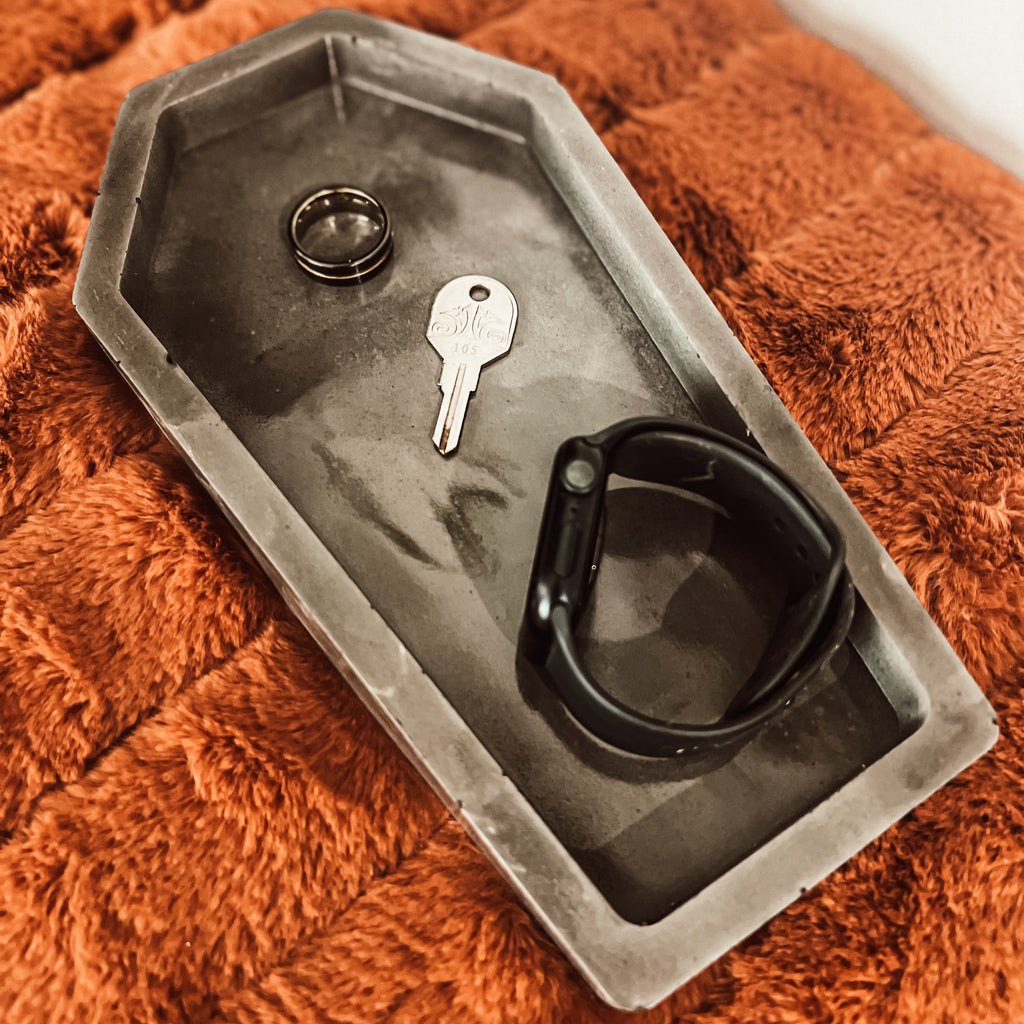 Coffin Concrete Tray