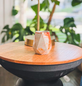ROYGBIV Geometric Concrete Vase