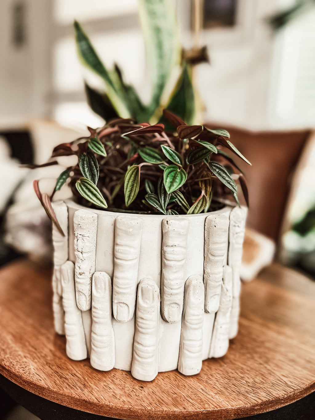 Concrete Finger Pots