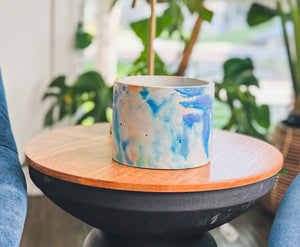 ROYGBIV Large Circular Concrete Planter