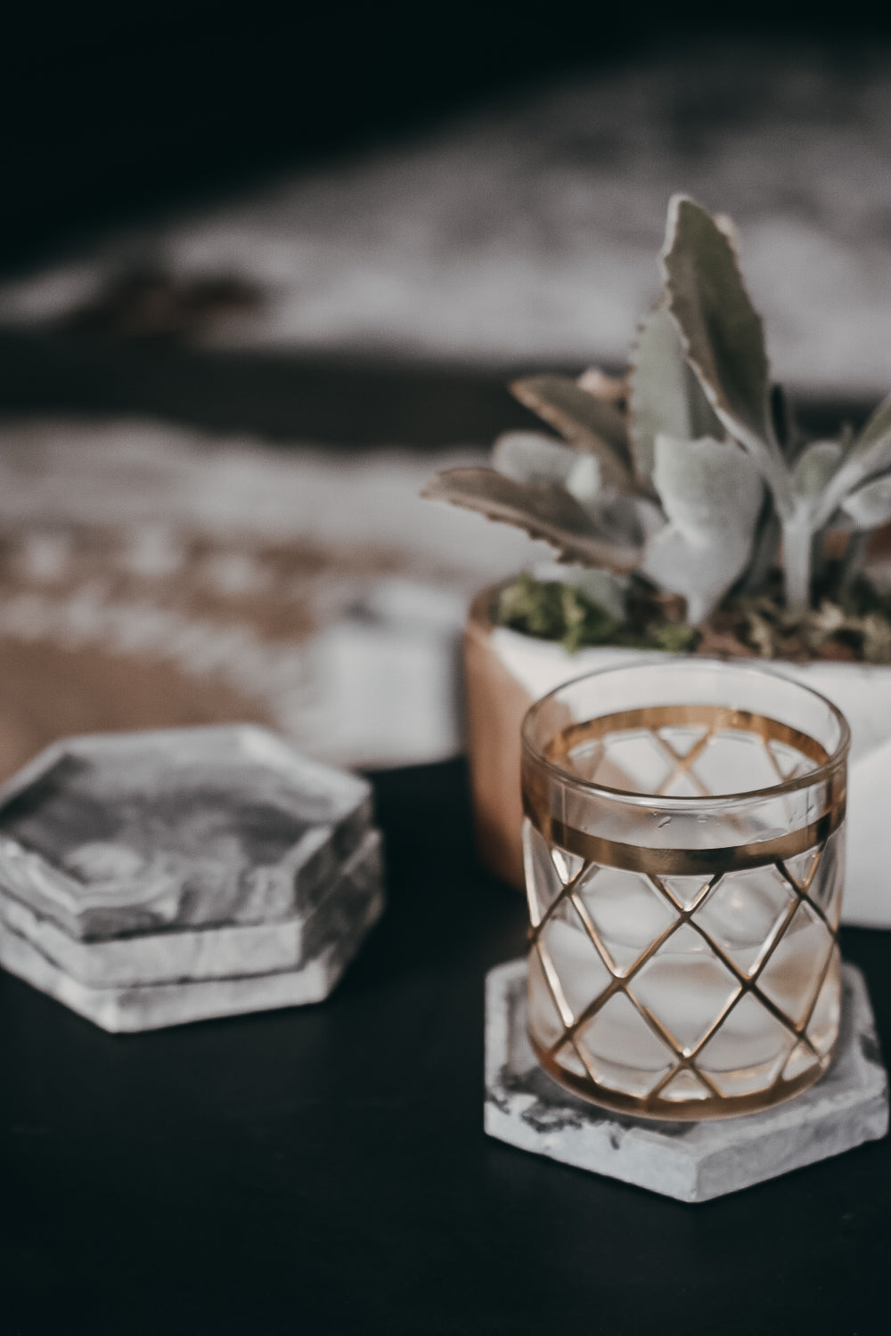 Marbled Concrete Coasters